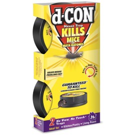 d-CON No View, No Touch Covered Mouse Trap, 2 Traps (Pack of 8) (Packaging May Vary)