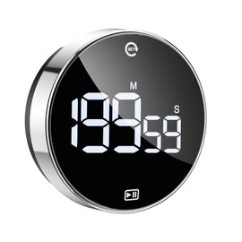 AMIR Newest 3 Digit Timers, Digital Kitchen Timer, Countdown Countup Timer with Silent Mode, Large LED Display Volume Adjustable Classroom Timer for Kids