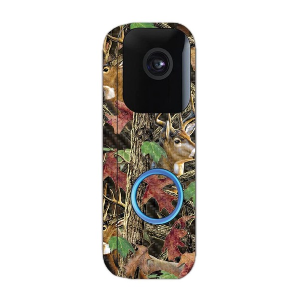MightySkins Carbon Fiber Skin Compatible with Blink Video Doorbell -