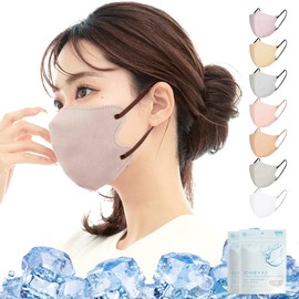 cicibella シシベラマスク 立体マスク 3dマスク れいかんマスク 不織布 小さめ 使い捨て 不織布 マスク バイカラー 耳が痛くならないマスク マスク バイカラーマスク はマスク 冷感グレージュレースgrleg