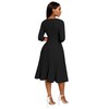CLOCOR Midi Dresses for Women Casual Wrap Flared Pleated Dress
