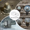sourcing map 5Pcs M16 Flat Washer, 304 Stainless Steel 17mm