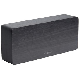 Karlsson Clocks Digital Alarms KA5654BK, Wood, Black, 4.2x35x35 cm