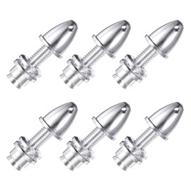sourcing map RC Plane Airplane Spinners, 5mm Aperture and 8mm Output Axle Propeller Adapter Saver for Shaft Brushless Motor Speed Controllers, Pack of 6