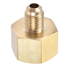 YOKIVE Pipe Fitting, Brass Tube Adapter Connectors, 1/4 SAE Flare Male and 1/2 SAE Female
