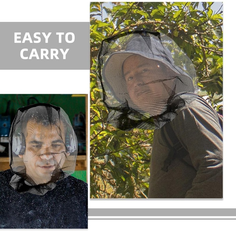 Kisangel Sets Wide Brim Bug Net Hat Mesh Outdoor Travel