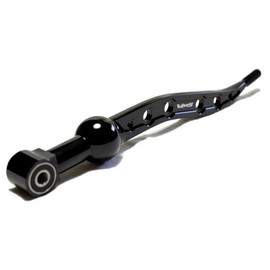 VMS Racing Dual Bend SHORT THROW SHIFTER in BLACK CNC Aluminum for Honda Civic CX LX DX EX Si CRX CTR iTR LS GS GSR VTEC V-TEC 2DR 4 DR 2 4 Door Coupe Hatchback HB JDM 1988 1989 1990 1991 1992 1993 1994 1995 1996 1997 1998 1999 2000