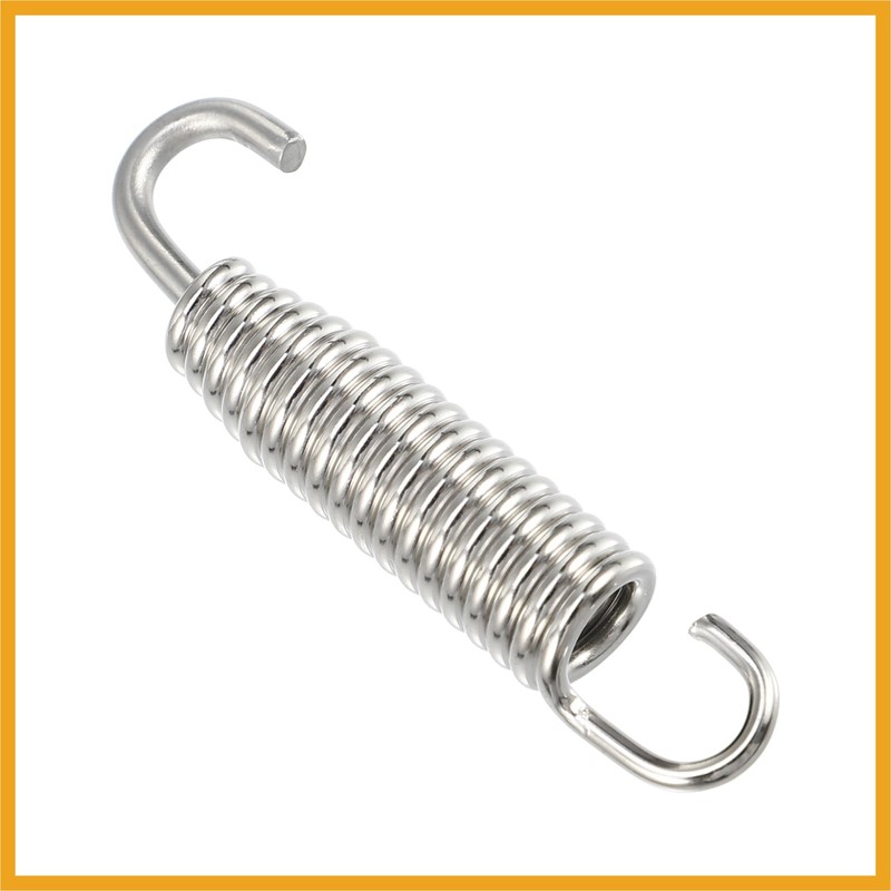 Partuto 2 Pcs Universal Exhaust Pipe Spring for Motorcycles 58mm