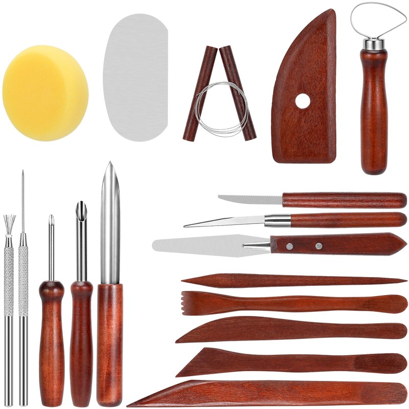 Blisstime 42pcs Pottery Tools, Clay Tools, Sculpting Tools, Pottery Kit,