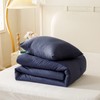 ROSGONIA California King Comforter Set Navy Blue,3pcs(1 Boho Cal King
