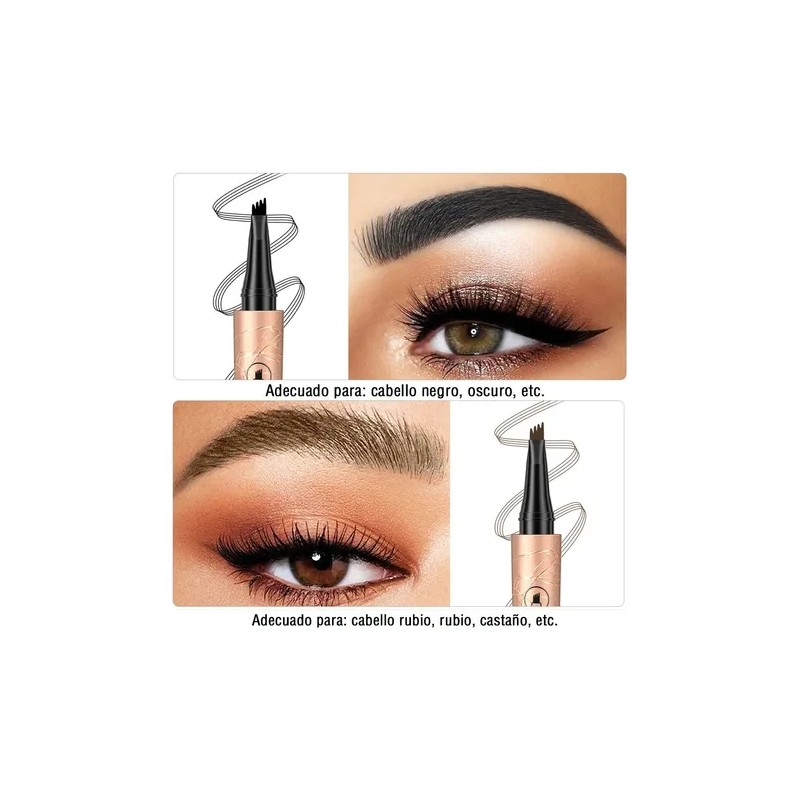 2 Piezas 3d Microblading Cejas Tatuaje Lápiz 4 Tenedor Tip