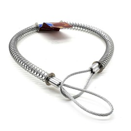 Interstate Pneumatics CU-SC2014 1/8 Inch Steel Double Loop x 20-1/4 Inch Jack Hammer Hose Safety Cable Whip