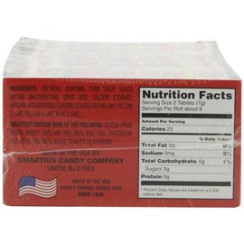 Candy Crate Smarties Candy Rolls, Mega,2.25 Ounce(24 Count), Pastel