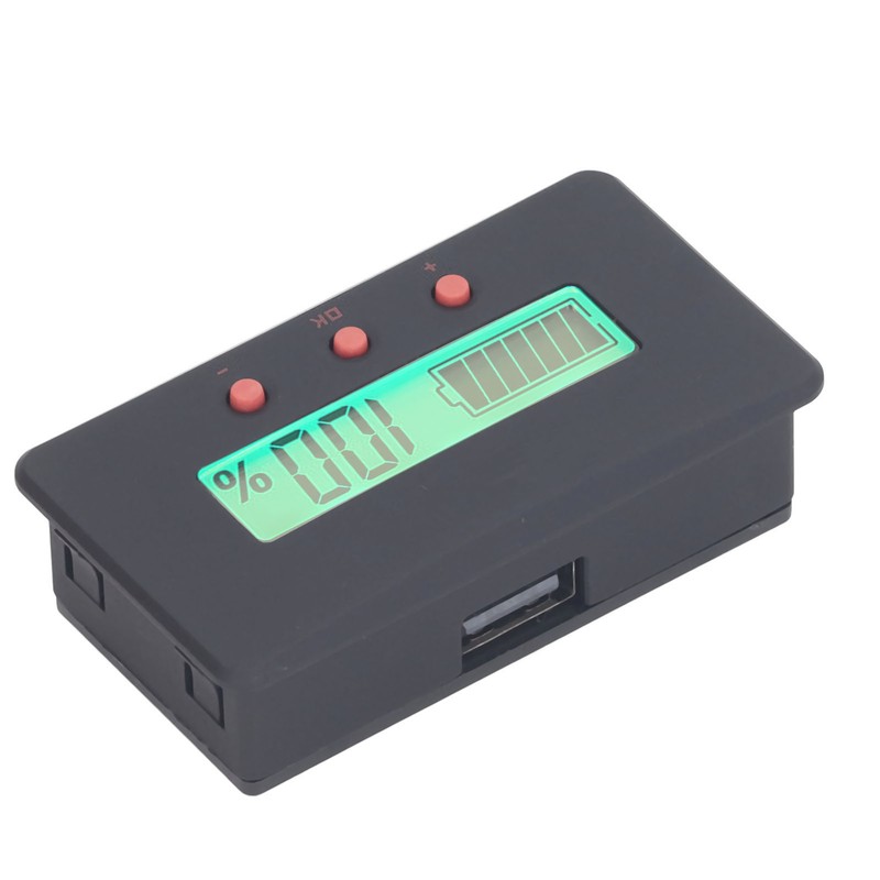 Battery Monitor Meter High Accuracy Voltmeter Ammeter Universal Battery Capacity