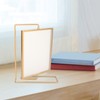 Y5578 Gold Metal Rotating Photo Frame Double Sided Rotating Floating