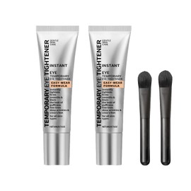 OVLESOKU Gentle Skin Care Moisturizing Eye Tightener Cream with Brush, No-Filter Firming Primer, Instant Firming Formula for Fine Lines and Wrinkles, All Skin Types. 2pcs