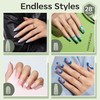 Modelones Nail Tips, 216 Pieces, Full Cover Nail Tips Set,