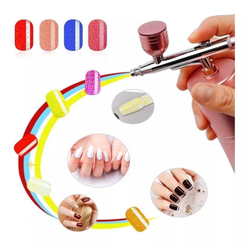 Mini Airbrush Aerógrafo Profesional Juego Multiuso Pintura Pasteles Tatuar
