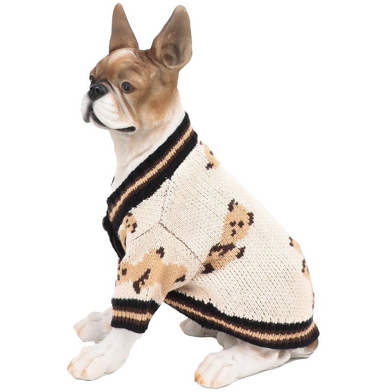 BABAHU Small Dog Sweaters Cute Bear Dog Cardigans Clothes for