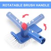 Liyquint Upgraded Aluminum Pool Brush Head – Heavy Duty Scrub