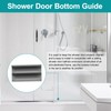 M6219 Sliding Shower Door Bottom Track(Grey) (Top-Hung Shower Door Track),