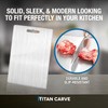 Titan Carve Titanium Cutting Board | Double-Sided Metal Titan Carve