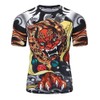 LAFROI CLY08D Men's Short-Sleeved Compression Shirt UPF 50+ Rash Guard,