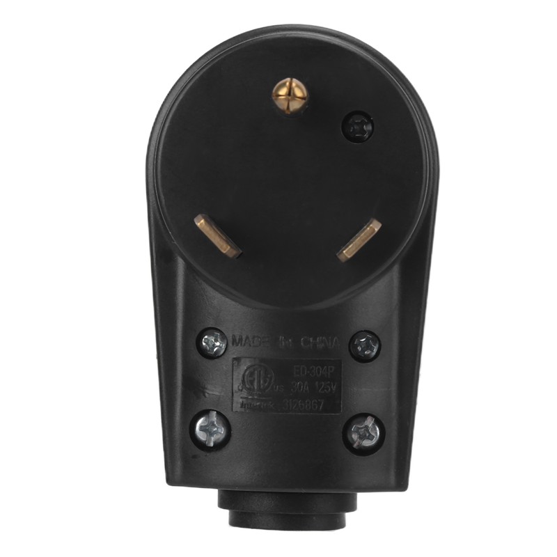 30A Male Plug Electrical Adapter with Ergonomic Grip Handle for