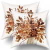Uynfident Fall Leaves Throw Pillow Cover 18x18inch 2 Packs Autumn