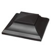 Nuvo Iron SPC23 x 5 1/2" Black Plastic Pyramid Post