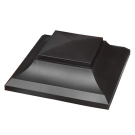 Nuvo Iron SPC23 x 5 1/2" Black Plastic Pyramid Post Adapter Cap