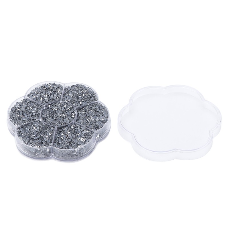 14400Pcs Flat Back Rhinestones Dazzling Colorful DIY Sturdy Iridescent Rhinestones