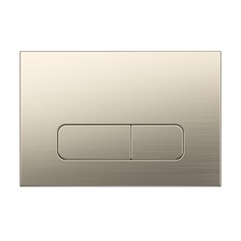 Wunderbad Push Plate Brushed Nickel Compatible with Geberit Duofix Sigma (UP 320), Actuator Plate for 2 Flush