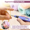 Transplant Crochet Hook with 18 Different Size, for Stitch &