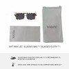 WDZAYXC Stylish Rectangular Sunglasses for Men and Women, UV Protection,