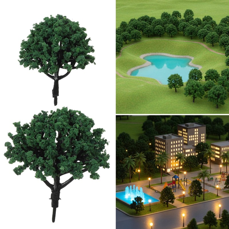 Zelphvt 20 PCS Model Trees Miniature Trees for Crafts Train