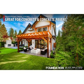 Armor LV25 Solvent Based Acrylic High Gloss Wet Look Cure and Seal for Concrete and Pavers (LV25-1 GAL - 700 VOC)