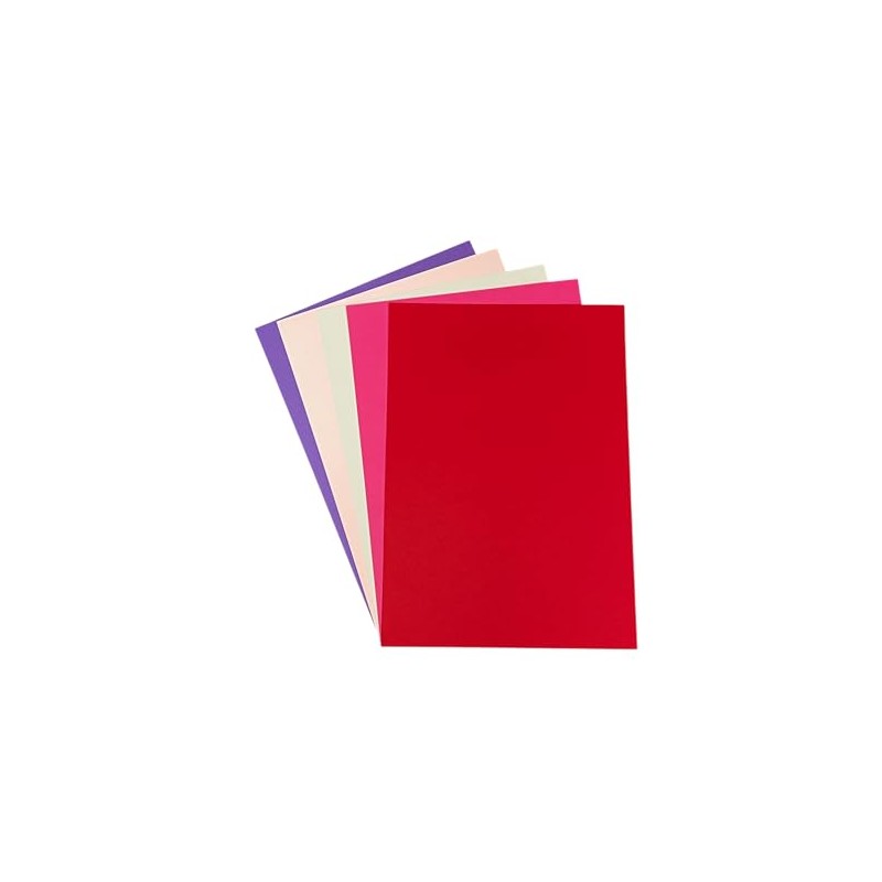 DJP 160gsm A4 Valentines Coloured Assorted Card Crafts Pack -