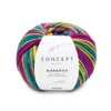 Katia Concept 150 g Kanerva Socks - Colour 101 - Orange Pearl Blackberry Pistachio Green - Premium Socks and More