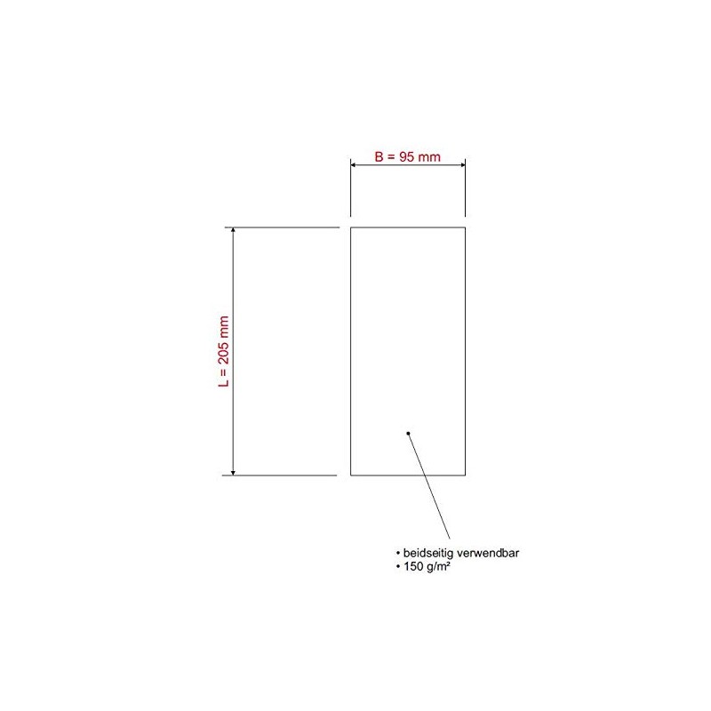 Maul 6394199 MOD.KART. 20.5X9.5CM 250ST
