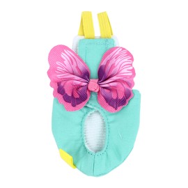 Bird Diaper Harness Lightweight Breathable Fashionable Parrot Flight Vest Clothes for Cockatiels Lovebirds Pink Butterfly S