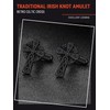 Stainless Steel Cufflinks for Men, Retro Style Celtic Cross Button