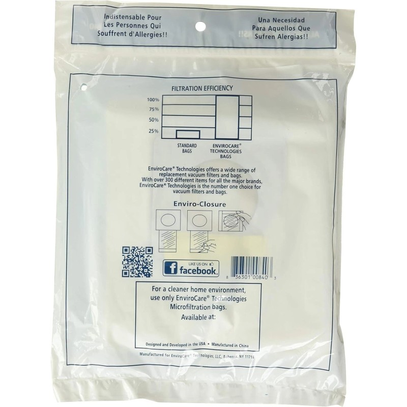 For BISSELL EnviroCare Vacuum Cleaner Dust Bags Fit Bissell Style