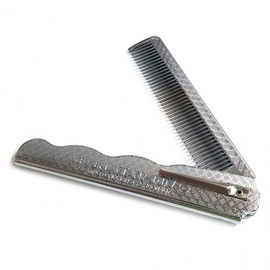 Chilsung Portable Foldable Men's Hair Comb (007-3 Silver) Hair 3ea