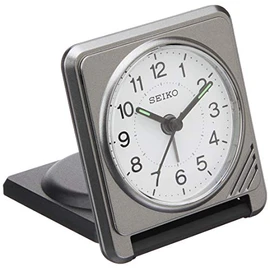 Seiko Clock QQ638S Table Alarm Clock, Analog, Small, Product Size: 3.1 x 6.8 x 0.9 inches (7.8 x 17.2 x 2.4 cm)