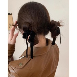 Sheepyo Velour Ribbon, Hair Band, Black, Velvet, Scrunchie, Hair Accessory, Hair Ornament, Ribbon, Red, Wedding, Stylish, Black