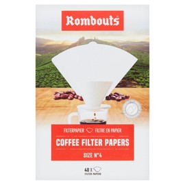 Rombouts Filter Coffee Range (Coffee Filter Papers No.4 3 x 40pk)
