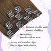 Sindra Clip-In Remy Clip-In Hair Extensions Natural Brown Hair Extensions