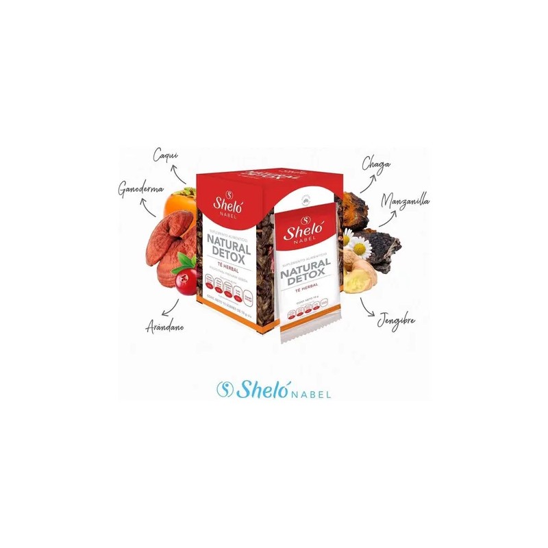 Natural Teatox Té Herbal 15 Sobres 10g C/u Shelo Nabel