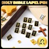 Landical Org Enamel Pin Holy Bible Square Pins for Suit
